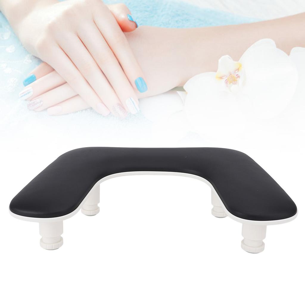 U Shaped Manicure Hand Rest Height Adjustatle Nail Arm Rest Stand Hand Rest Pillow for Nail Salon