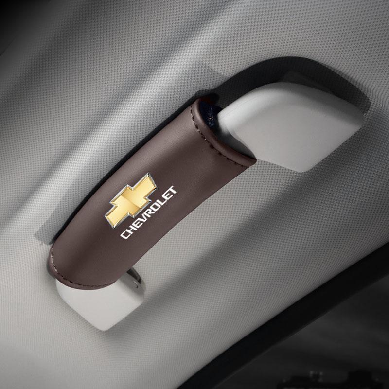 1Pcs PU Leather Roof Handle Anti-scratch Protector Case For Chevrolet Sonic Silverado Z71 Aveo Trailblazer Bolt Spark Tahoe SS