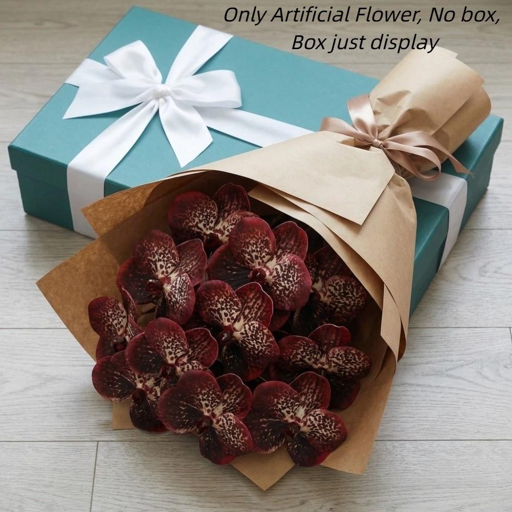 Echte Berührung Simulation Große Mottenorchidee Schmetterlingsorchidee Künstlicher Blumenast Lehrertag