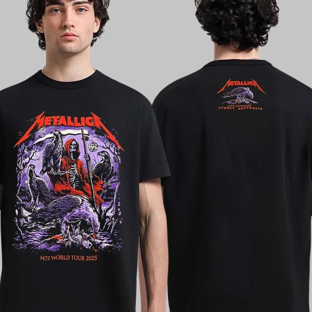 Metallica M72 Sydney Australia 2025 Venue Tee At Accor Stadium On 15 Nov T-Shirt Unisex T-Shirt M