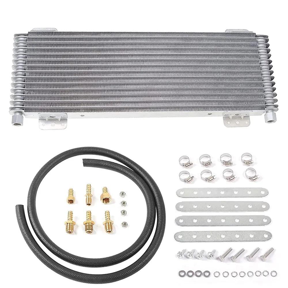 LPD47391 Heavy Duty Transmission with Mounting Hardware Performance Oil Cooler Low Pressure Drop Transmission Oil Cooler