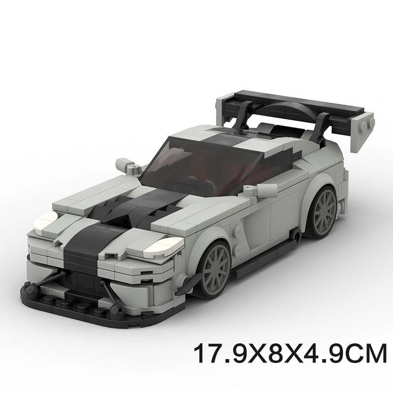 M-184202 Classic Sharp Sports Car Building Block, Small Particle Desktop Ornament Model