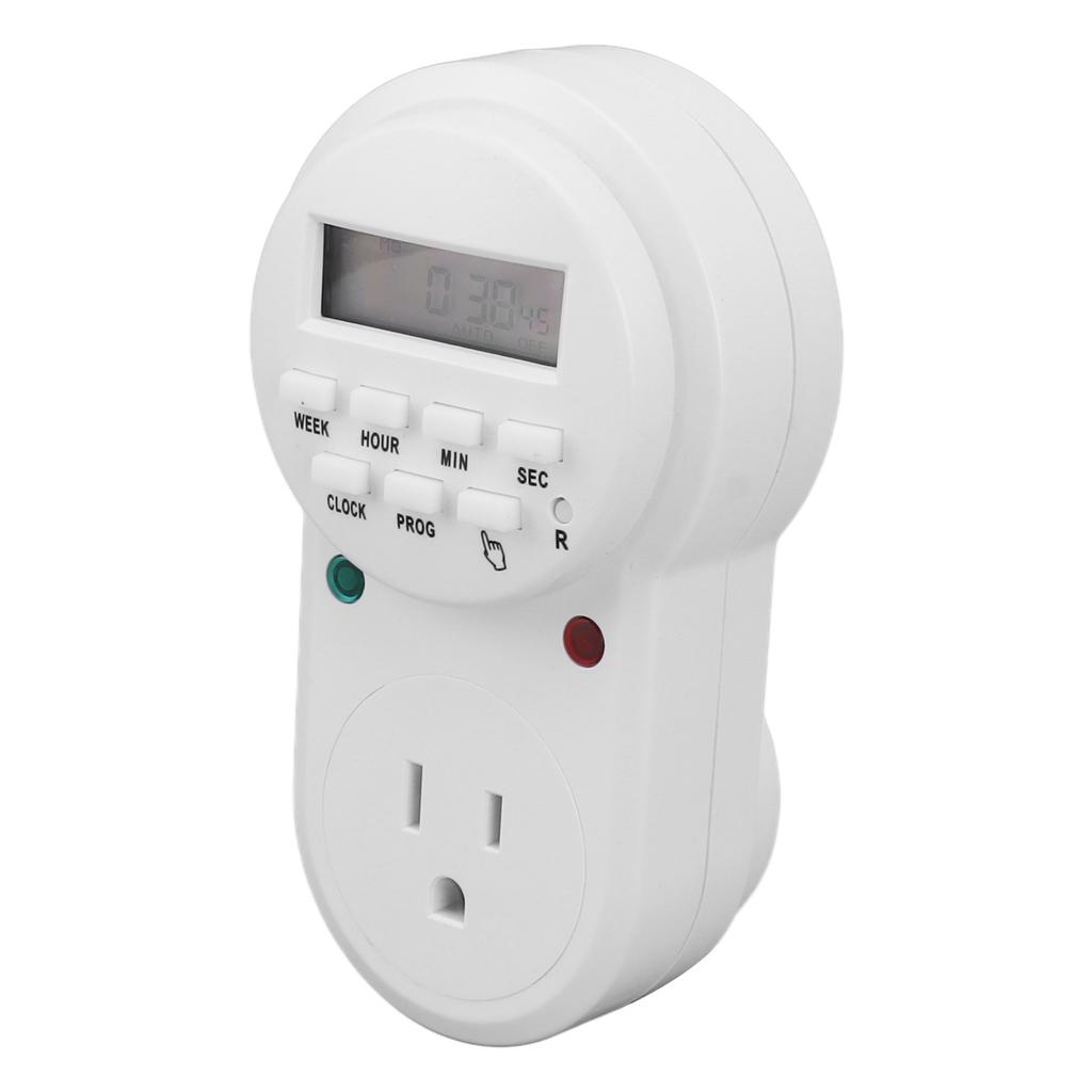 Indoor Mini Mechanical Outlet Timer Electronic Plug Timer Auto Power Off 7 Day Cycle Timer Outlet