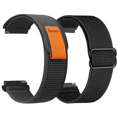 22 mm 20 mm Uhrenarmband für Smartwatch und traditionelles Uhrenarmband Damen Herren Correa Ersatzbänder Nylon Loop geflochtenes Armband