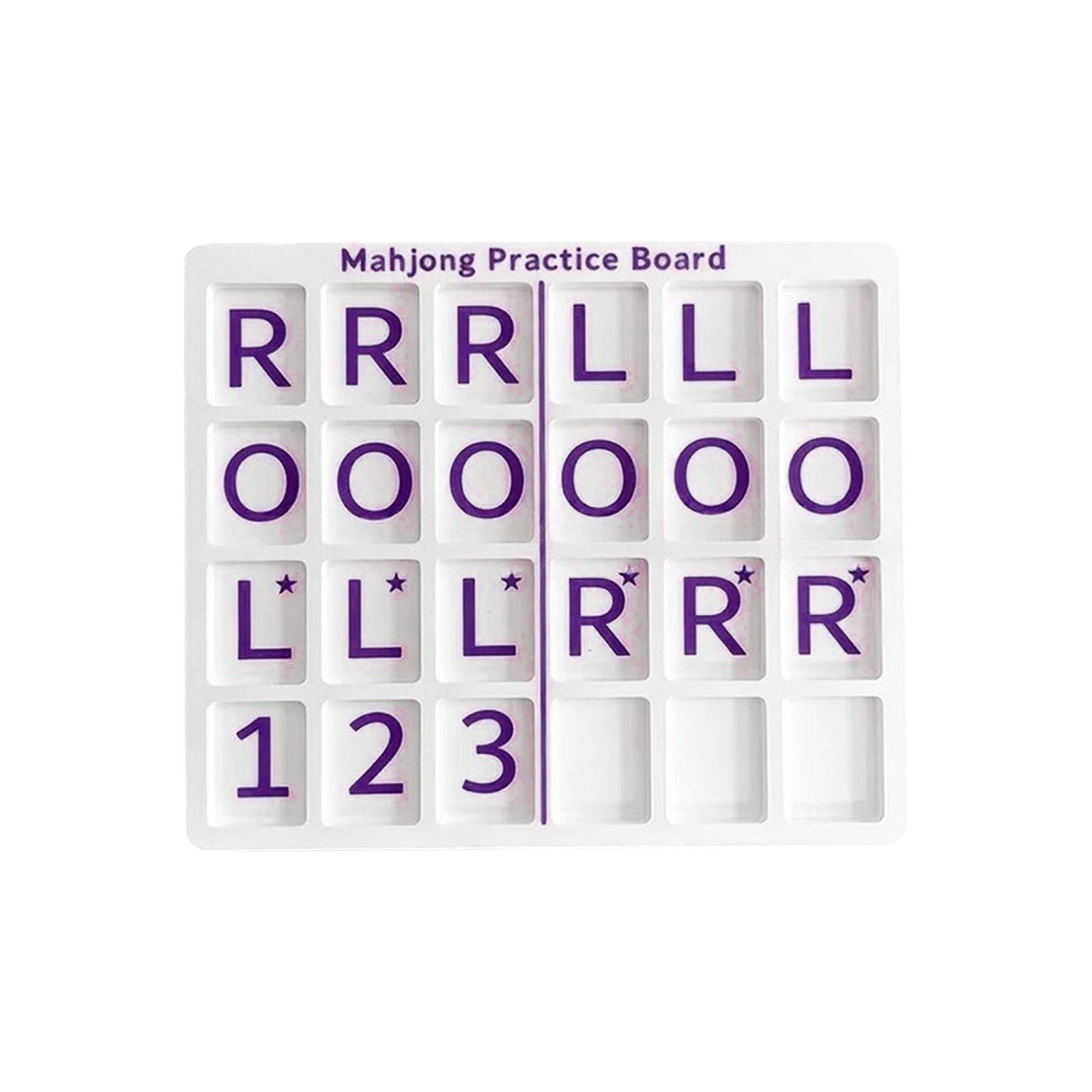

Portable Fun And Practical Mahjong Practice Board Single Tile Mahjong Practice Board One Size фіолетовий