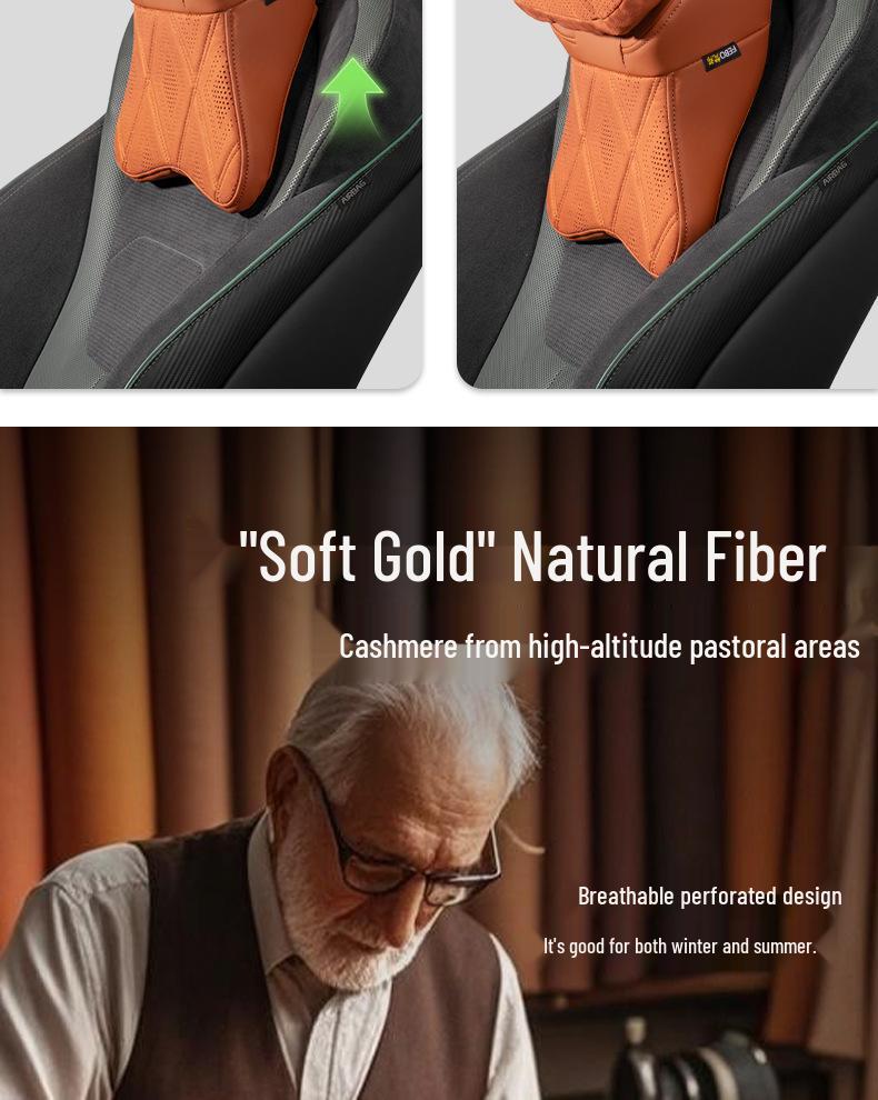 New Year Car Headrest: Aviation-Grade Neck Support Pillow & Memory Foam Backrest for Mercedes-Benz & BMW