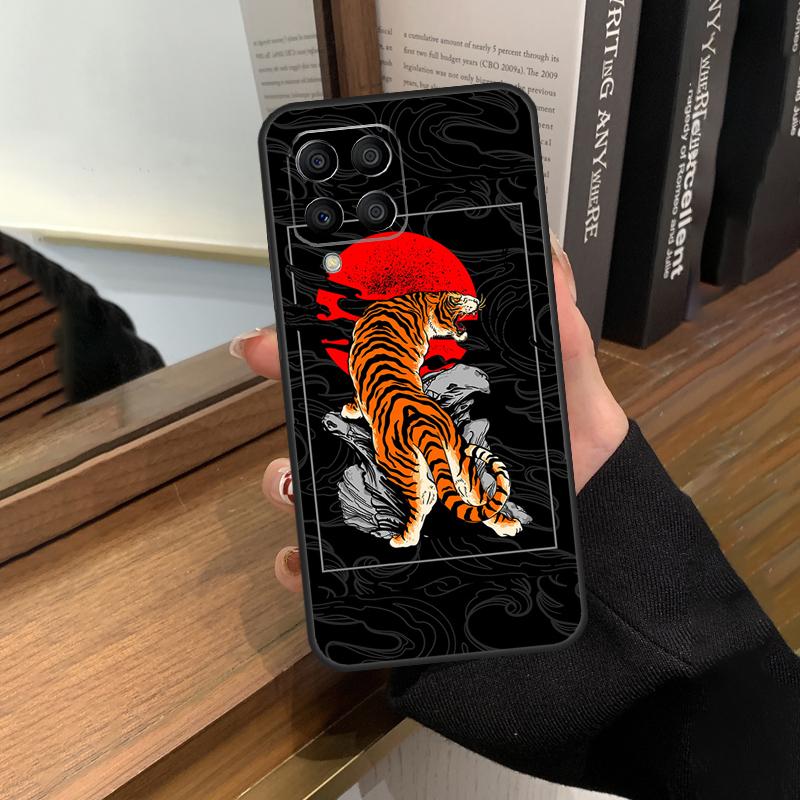 Tiger Red Sun Japan Art Case For Samsung Galaxy M13 M53 M51 M31 M11 M14 M34 M54 M12 M32 M52 M16 M36 M56 M15 M35 M55