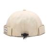 Unisex Cotton Melon Skin Hat Adjustable Hip Hop Docker Cap Brimless Solid Color Landlord Cap Outdoor