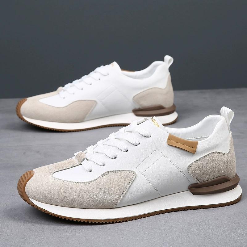 New Men Outdoor Leather Casual Shoes Fashion Sports Shoes for Men Simple Comfy Male Sneakers Versatile Treking Footwear Trainer