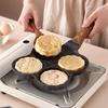 Nonstick Egg Frying Pan with Scalding Handle Wooden Breakfast Skillet Premium Material