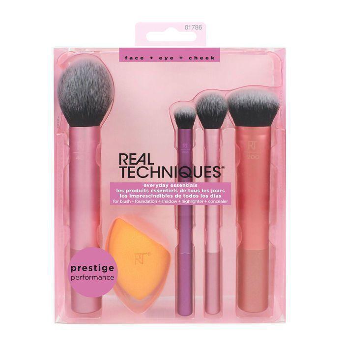 Make-up-Set - Real Techniques - Everyday Essentials - 5 Produkte - Farbe Rosa - 2020