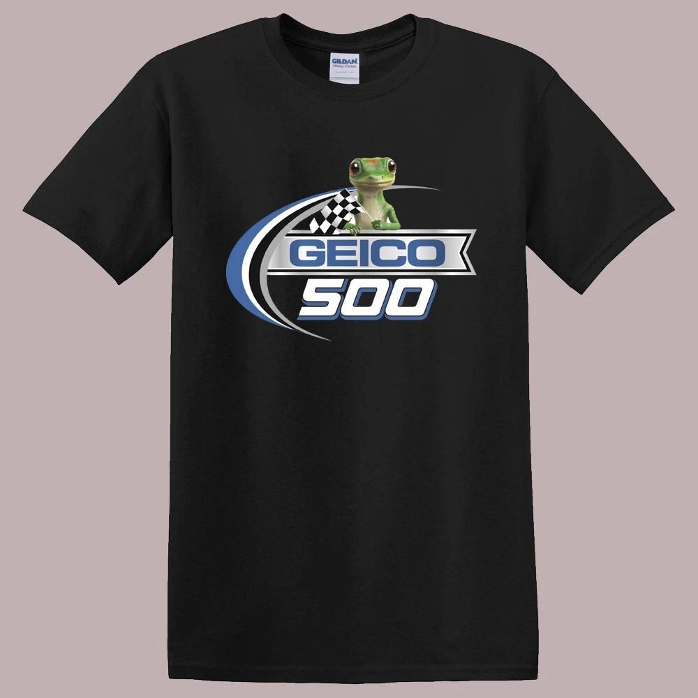 Geico 500 Racing Men s Black T-Shirt Tee Top Unisex XL