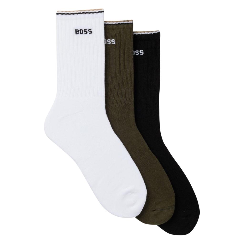 Boss Unisex Adult Logo Socks (Pack of 3)