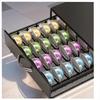 40 Kapseln Kaffeekapsel-Schubladenhalter Kapsel-Aufbewahrungsregal Kapsel-Organizer Regale für Schublade zu Hause Neue Kapsel-Aufbewahrung