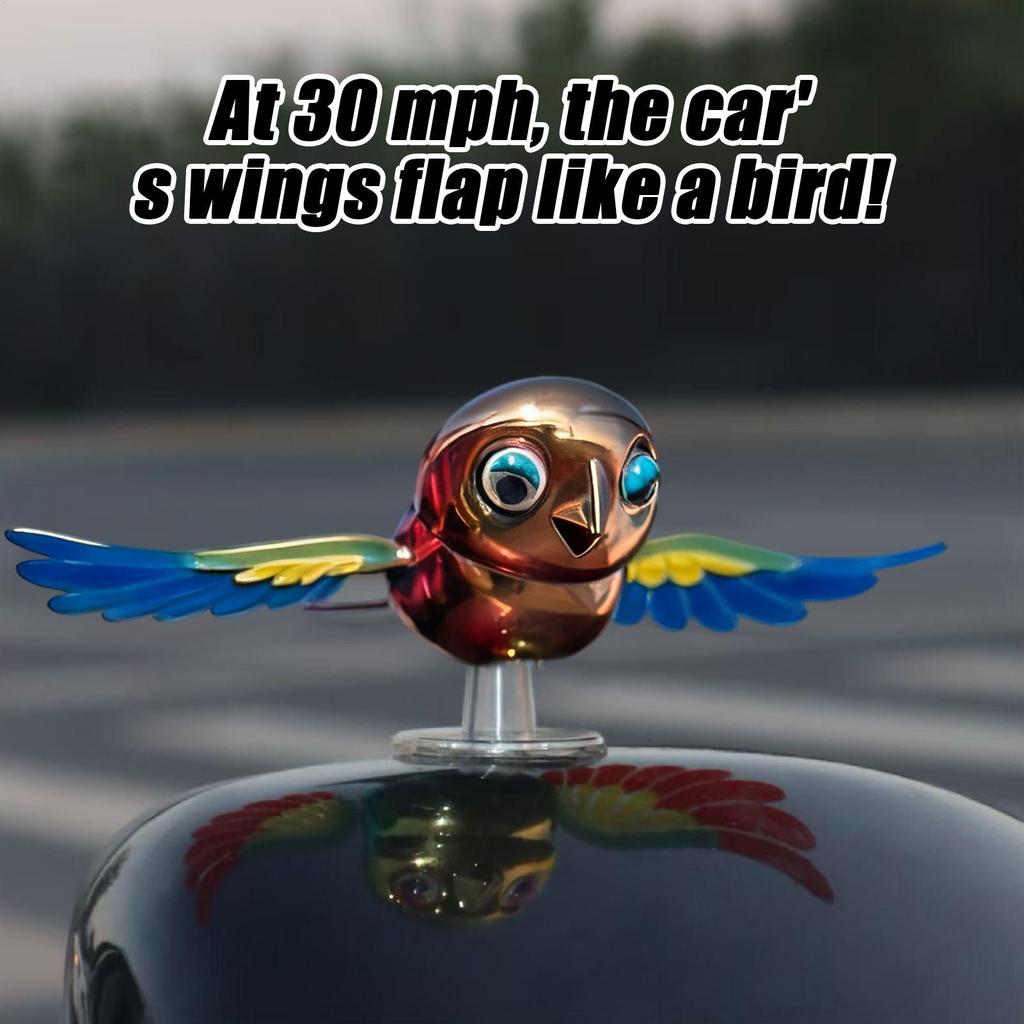 Motorcycle Helmet Decor Dynamic Funny Decor Bird Car Side Rearview Mirror Decorations For Women Riders Cyclist Commuting Travel