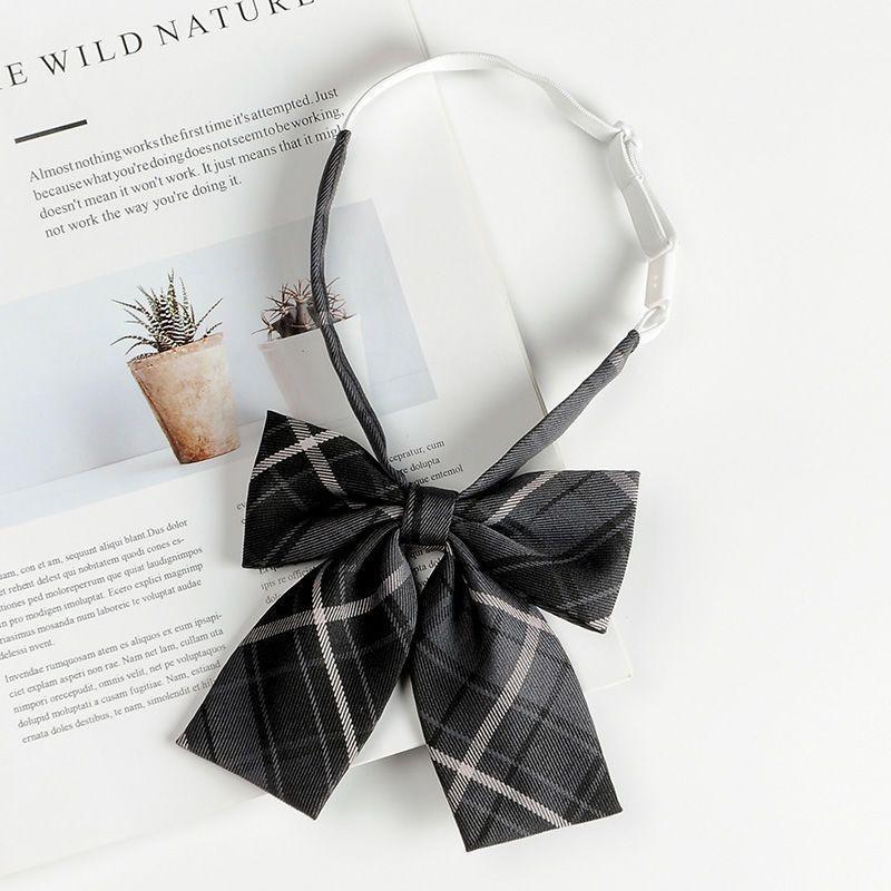 Dodatek do kołnierzyka koszuli mundurowej z kokardą motylkową dla dziewczynek w stylu szkolnym