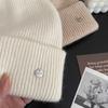 Knitted Woolen Hats for Men and Women in Autumn and Winter Small Face Protecting Ear Protection  Warm Pile Hats Cold Hats