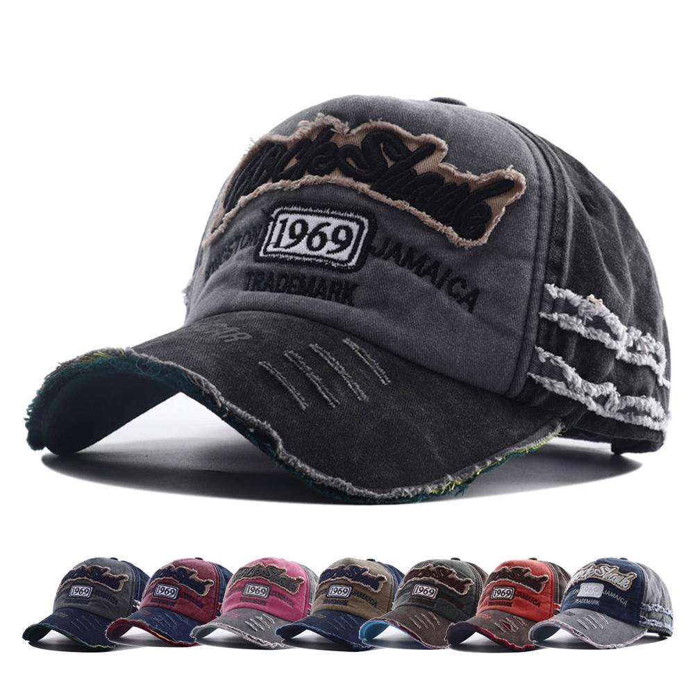 Baseball Cotton Washed Stitching Stitched Embroidered Alphabet School Old Vintage Caps Women Men Adjustable Casual Y2K Hat Hip Hop Urban Street