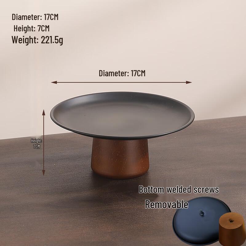 Nordic High-Foot Dessert Plate 17cm