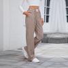European and American Women's Pure Cotton Plaid Casual Boxer Pants Loose Pocket Trousers