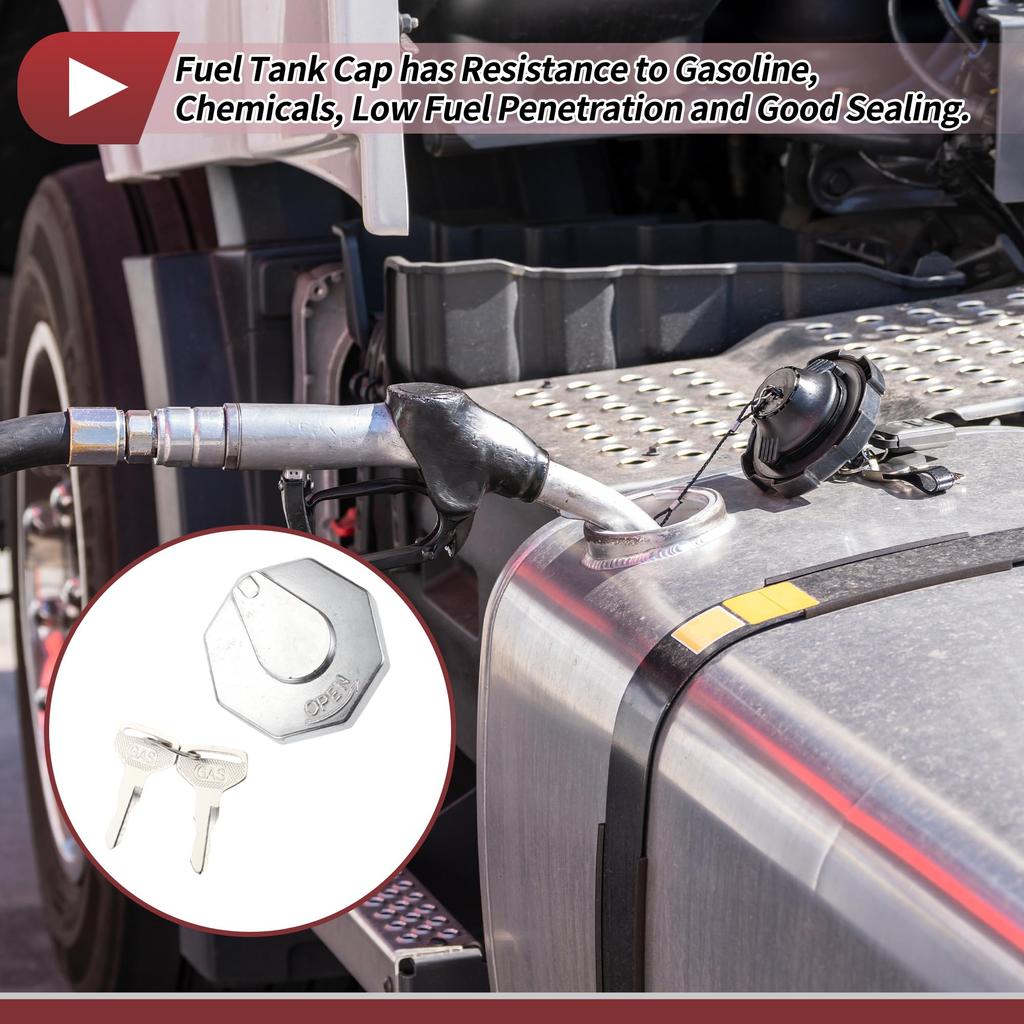 HEROFFIX Mitsubishi Compatible Fuso Canter FE110 FE111 FE 211 Truck Locking Gas Cap with