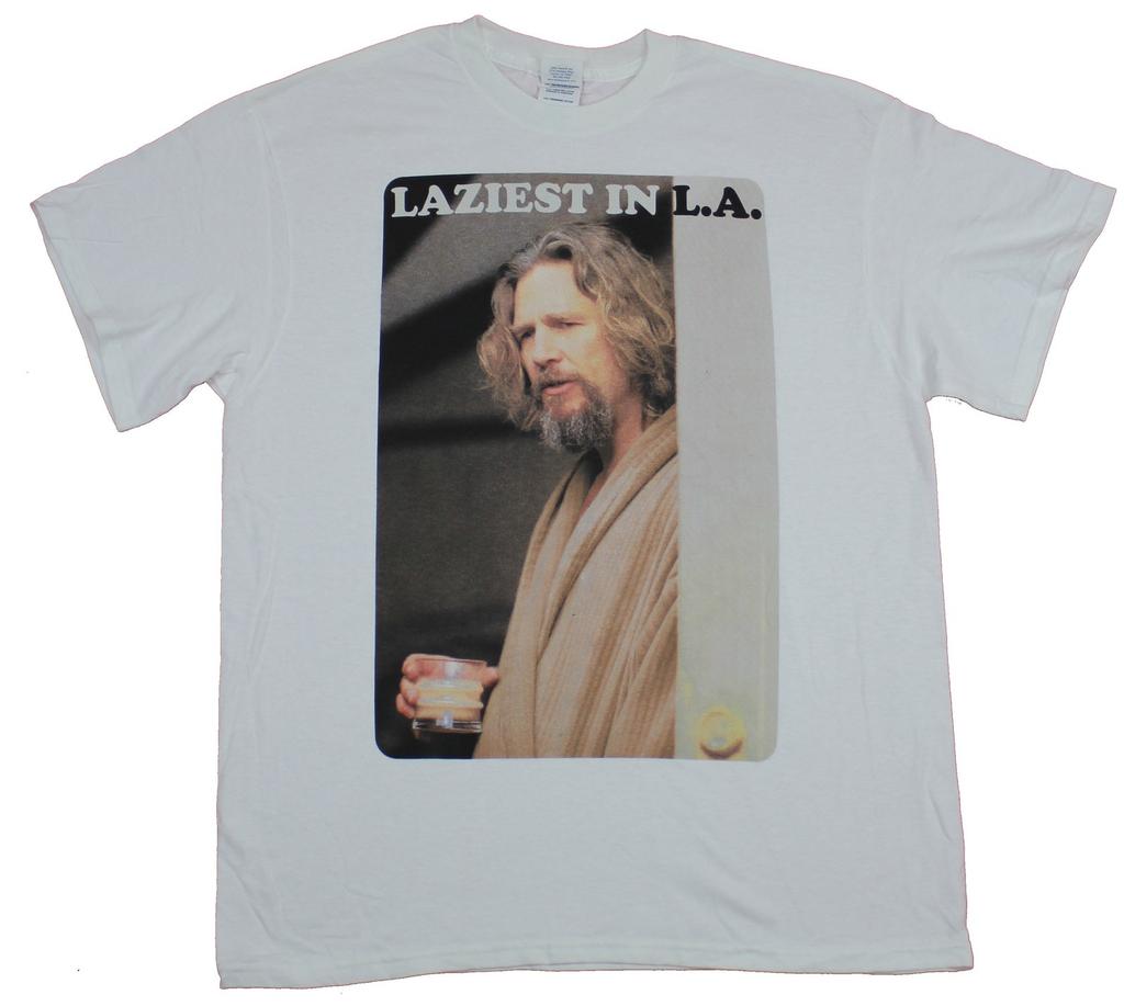 The Big Lebowski Mens T-Shirt - The Laziest Man in L.A. Photo Image