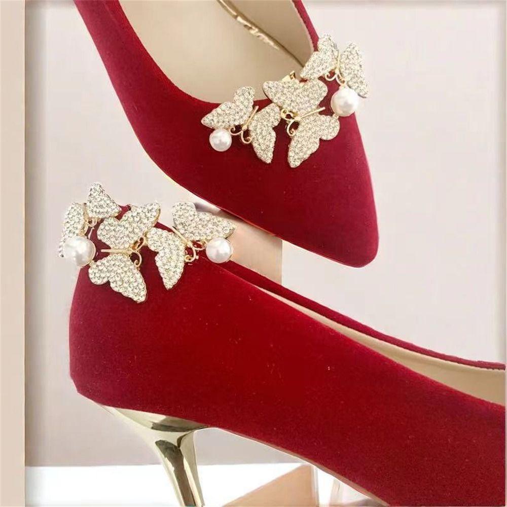 

Съемные зажимы для обуви, украшения для обуви с кристаллами, блестящие подвески, украшения для высокого каблука