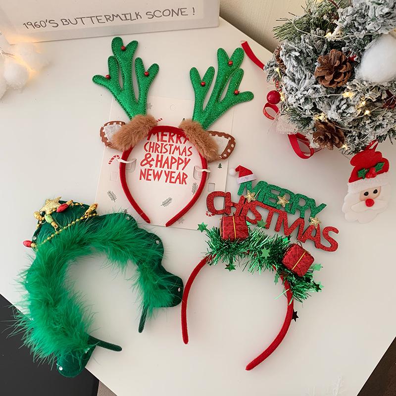 2023 Christmas Tree Headband: Holiday Party Dress-Up Accessory for Women