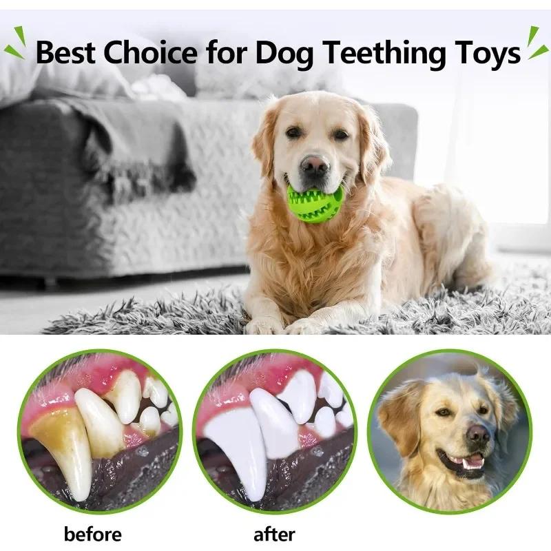Dog Food Ball Pet Dog Toy Interactive Rubber Balls Cat Chewing Toys Pet Tooth Cleaning for Small Large Dogs Puppy Pet Toy Ball
