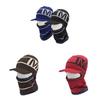 Pullover M Letter Knitted Beanie Winter Warm Unisex Hat One Piece Mask Cap Gift