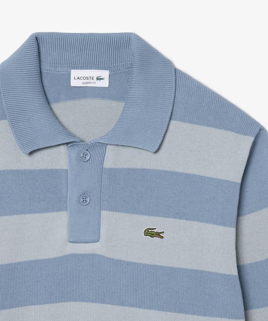 LACOSTE Men'S Bold Stripe Cotton Sweater Polo Shirt Ah0488-56N Vdb