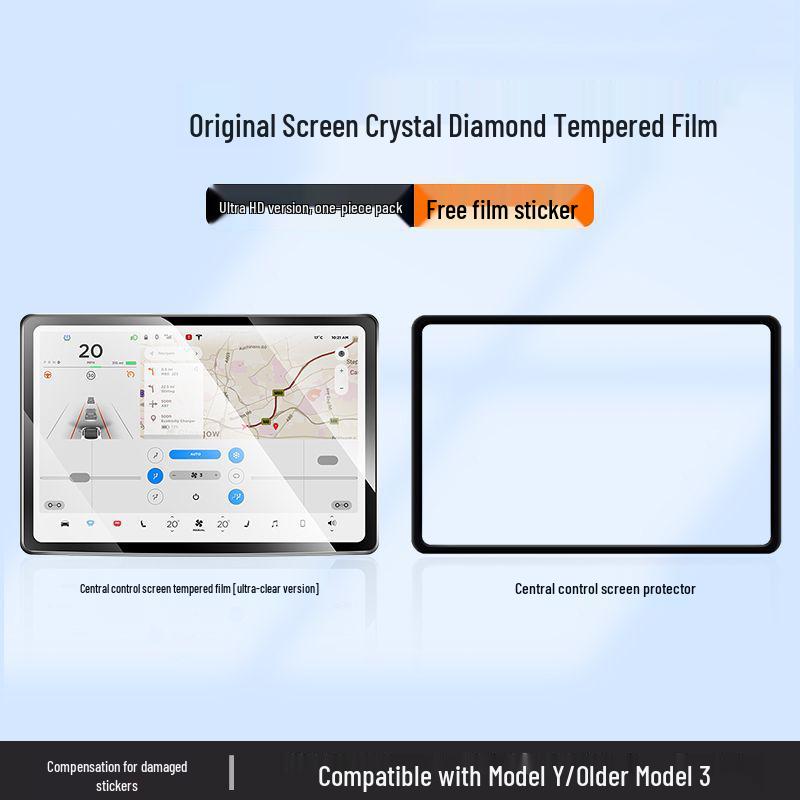 Tesla Model 3/Y Central Screen Tempered Glass Protector