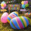 Heavy-Duty Plastic Easter Egg Inflatable Balloon Inflatable Easter Egg  Children Favor