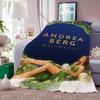German Singer Andrea Berg Blanket For Sofa Office Bed Plane Travel Sleep Read Relax Camping Soft And Warm