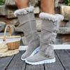 Belt Buckle Warm Snow Boots 2025 Winter New Fleece Thickened Plus Size Wool High Cotton Shoes for Women