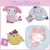 Chaveiro de Pelúcia Sanrio Melody Canela e Purin Sereia Pingente de Bolsa