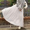 Women Cake Skirt Summer Trend High Waist Pleated Skirt Casual Elegant All-Match Solid A-line Big Swing Double Layer Skirt