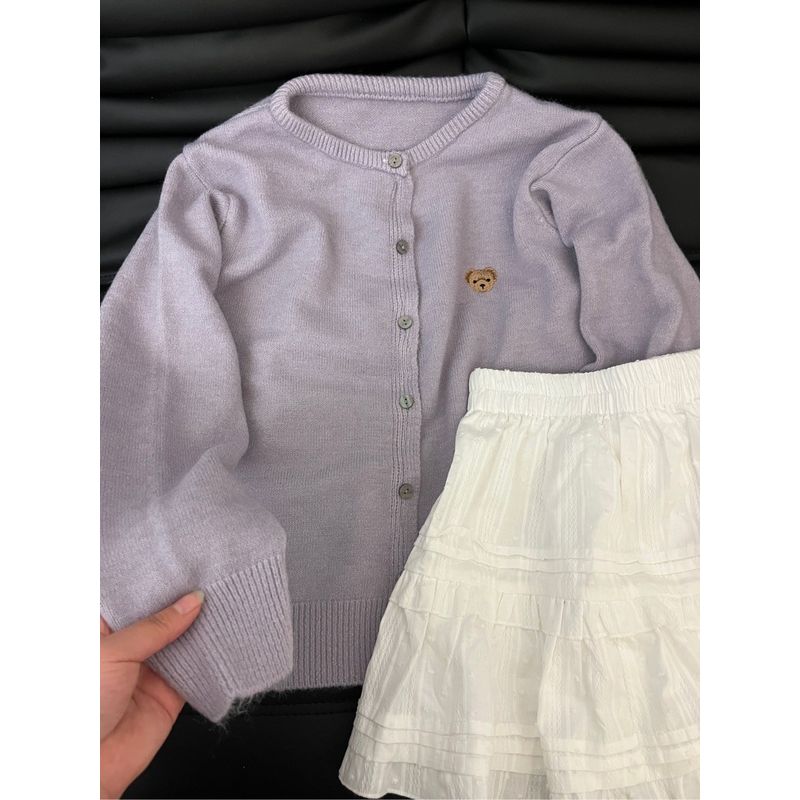 

Весенне-осенний кардиган с круглым вырезом, синий, в стиле кэжуал, модный Purple M Suggested 45.00 kg-52.50 kg