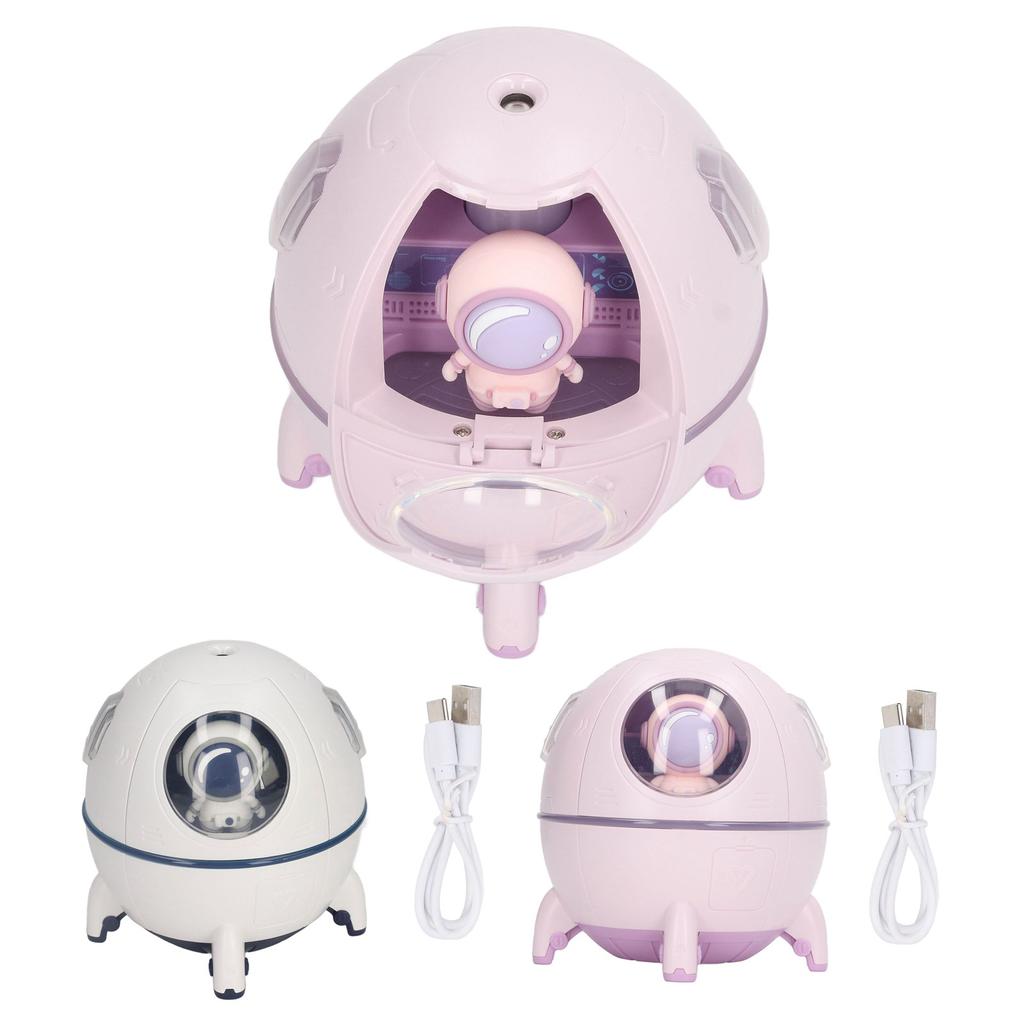 Space Capsule Humidifier USB Large Mist Volume Cute Baby Humidifier with Diffuser Night Light for Ho