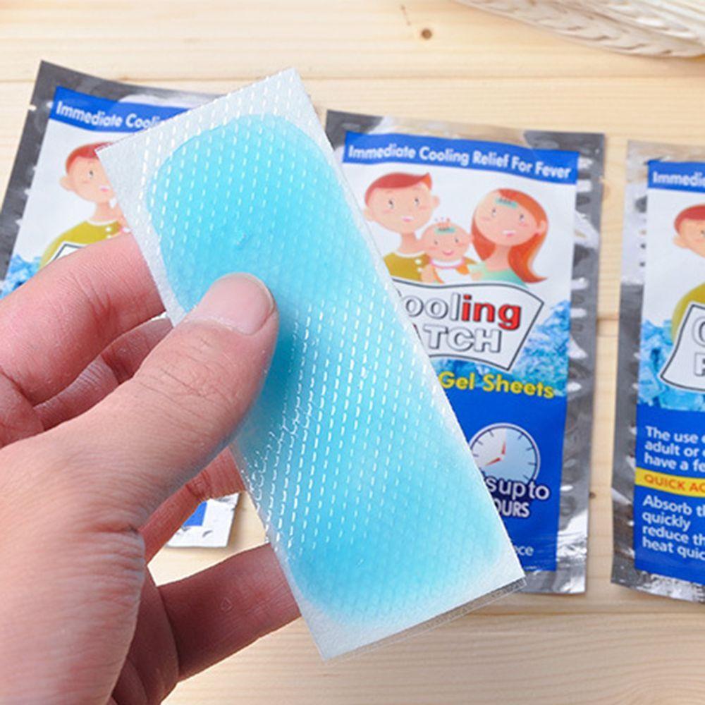 1Bags Plaster Lower Temperature Hydrogel Cooling Patches Baby Heat Cooling Sheets Fever Down Headache Pad