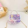 Childrens Fashionable Modern Single Shoulder Bag With Pearl Details And Bow Design