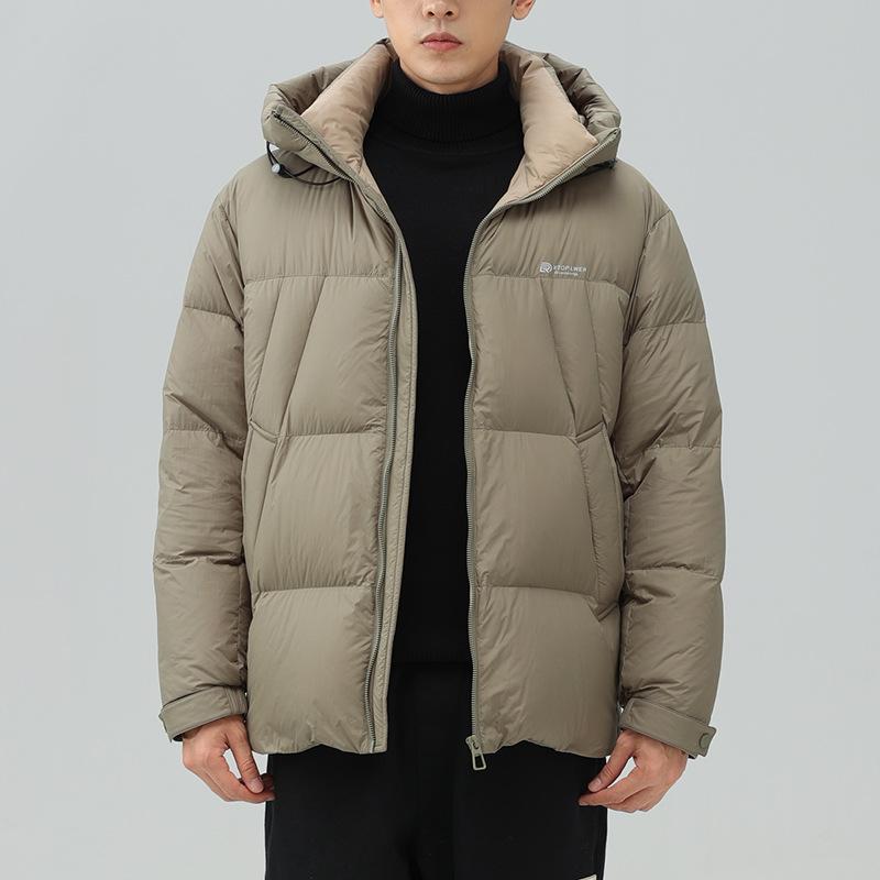 Winter New Loose Thickened Warm Men's Hooded Down Jacket