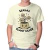 Unisex Crew Neck T-Shirt Serial Plant Killer Graphic Short Sleeve Casual Tee