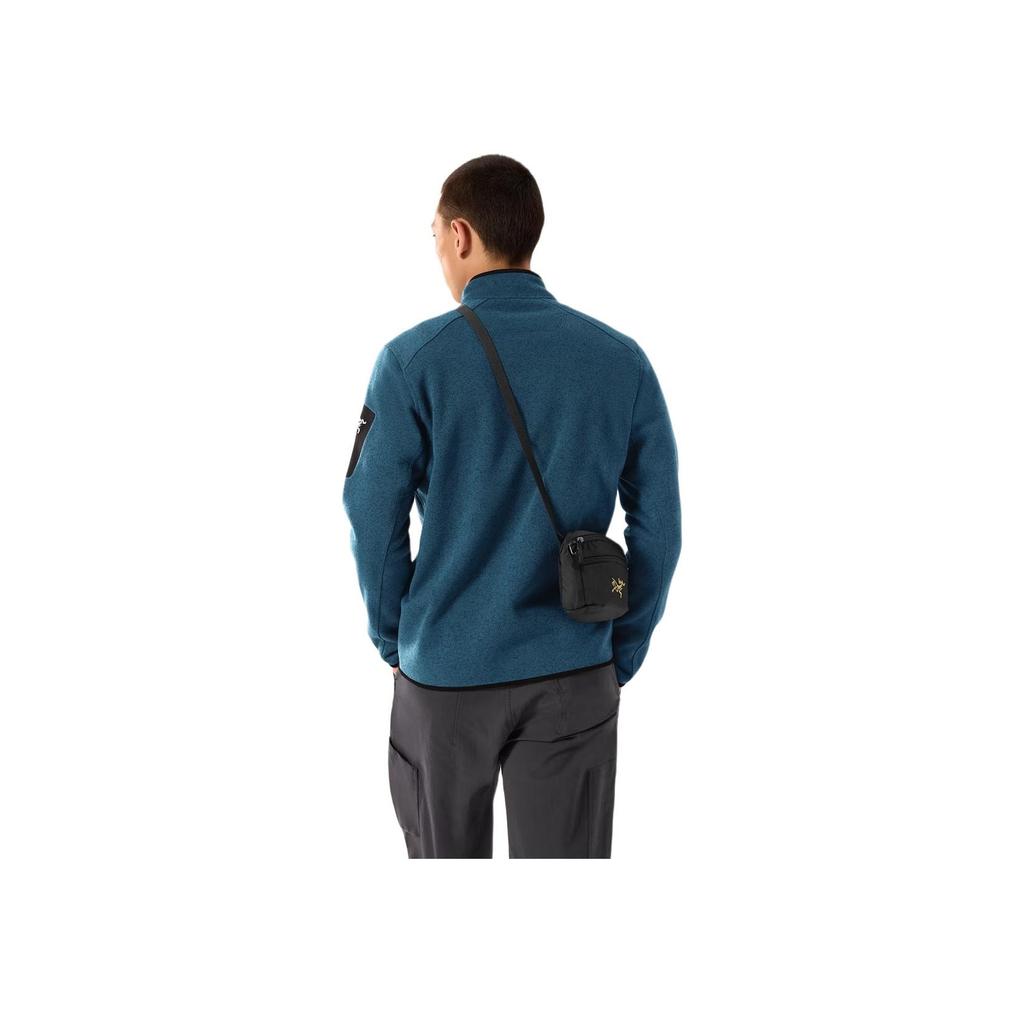 New Arcteryx Recycled Polyester Fanny Pack Crossbody Bag Regular Men's Black & Gold X00000923417