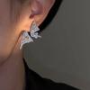 Butterfly wings, a pair of earrings, super flash temperament light luxury stud earrings, personalized Internet celebrity earrings of the same style