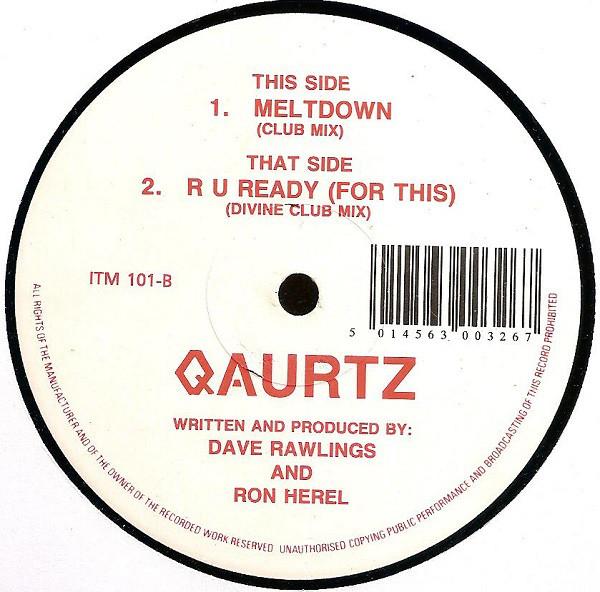 

12inch Record QUARTZ Meltdown ITM101 ITM Music 1989 UK Dance Electronica Used