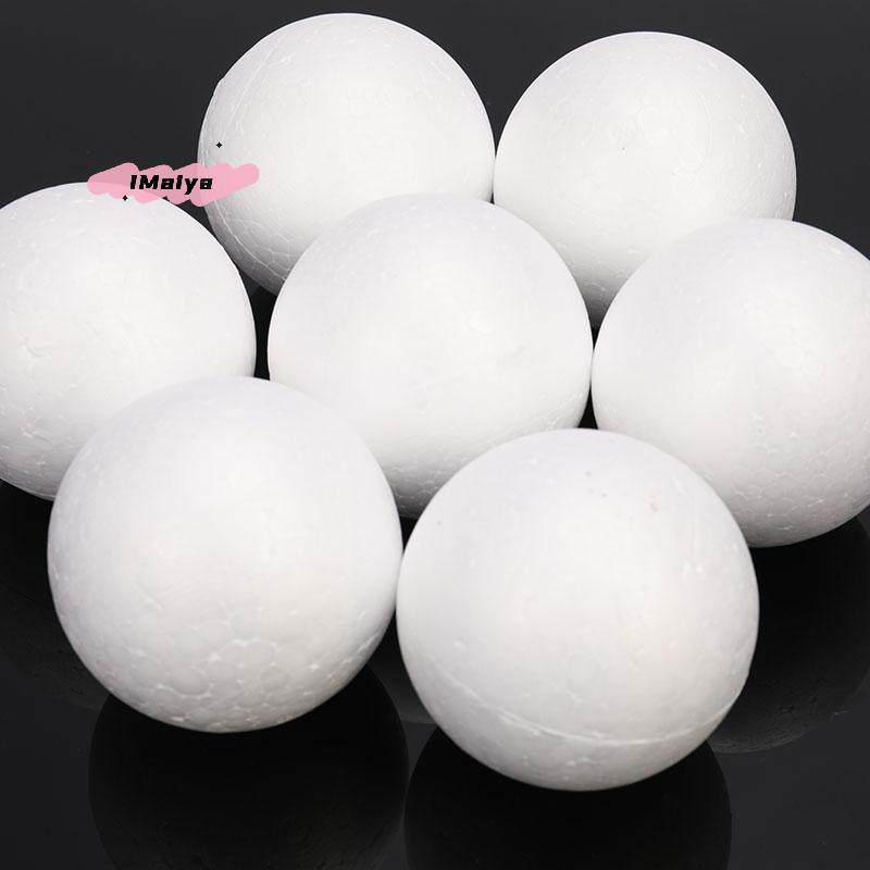 M-10pcs Christmas Ball Polystyrene Styrofoam Foam Ball Round DIY Accessory Handmade For Party Celebration Decorations Craft DIY