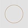 Lampa Wisząca Nowoczesna Czarna Do Łazienki Kuchni Pionowy Ring Ø60Cm Zmienna Barwa Led 22W Mirror Light Prestige