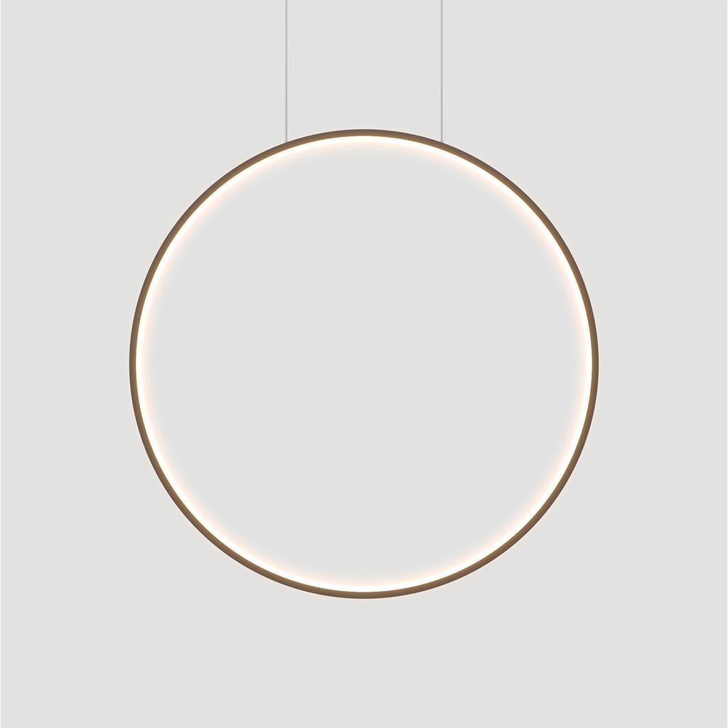 Lampa Wisząca Nowoczesna Czarna Do Łazienki Kuchni Pionowy Ring Ø60Cm Zmienna Barwa Led 22W Mirror Light Prestige