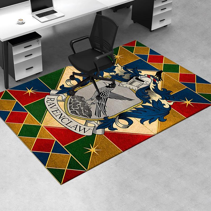 

Ravenclaw House Crest Poster - Hogwarts School of Witchcraft and Wizardry Decor Office Mat Home Decor Office Desk Chair Rugs Chair Carpet fo 60cm by 90cm